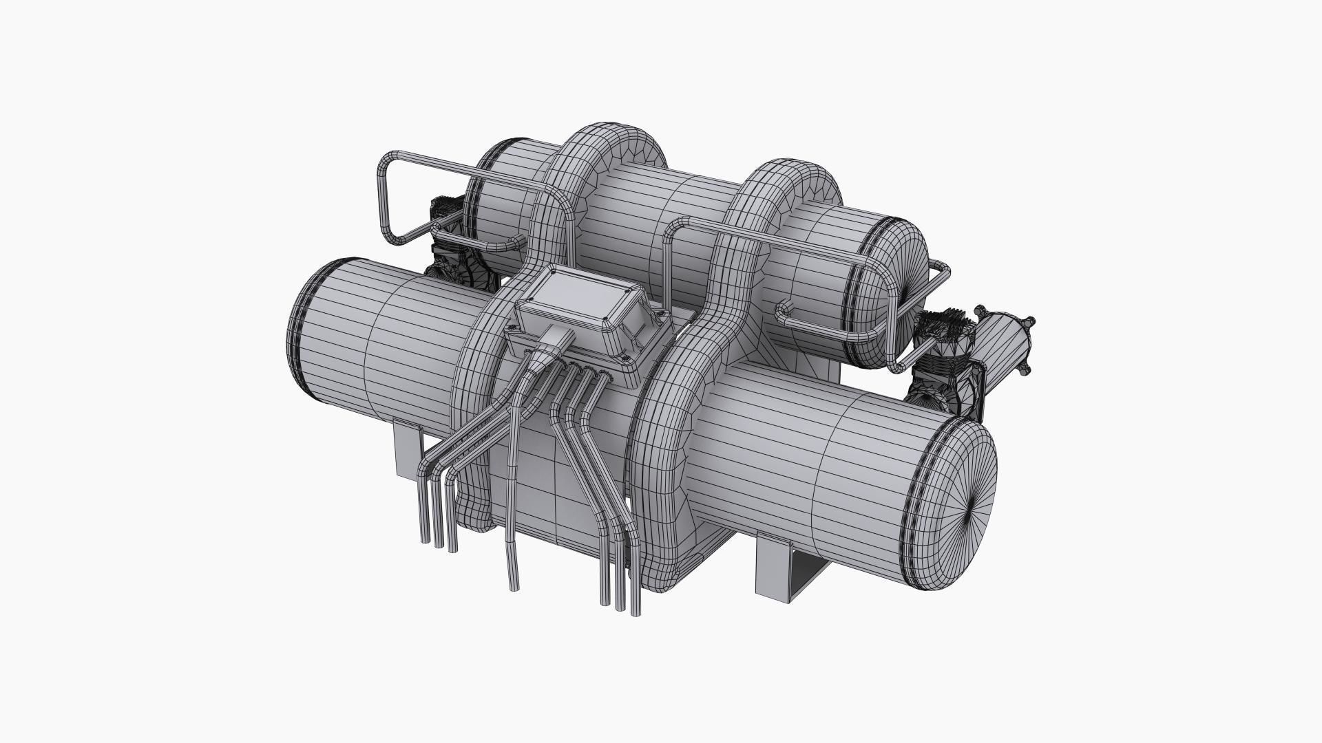 Airlift Performance air suspension kit B Low-poly 3D model_12