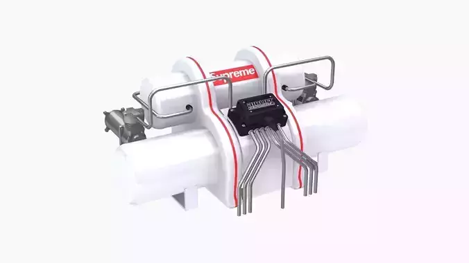 Airlift Performance air suspension kit B Low-poly 3D model