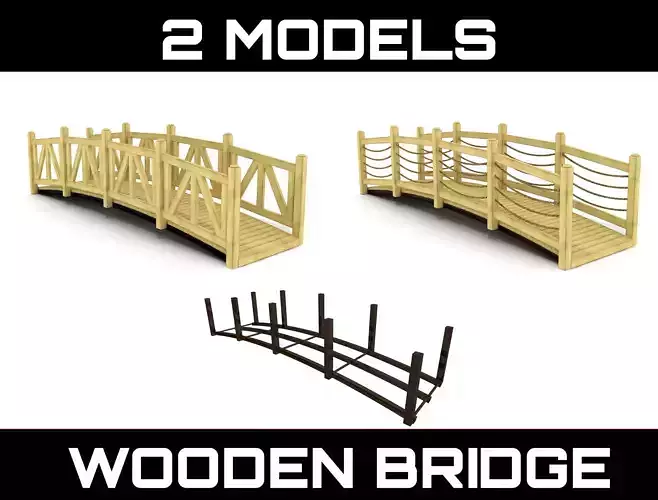 Wooden Bridge Outdoor Environment Furniture