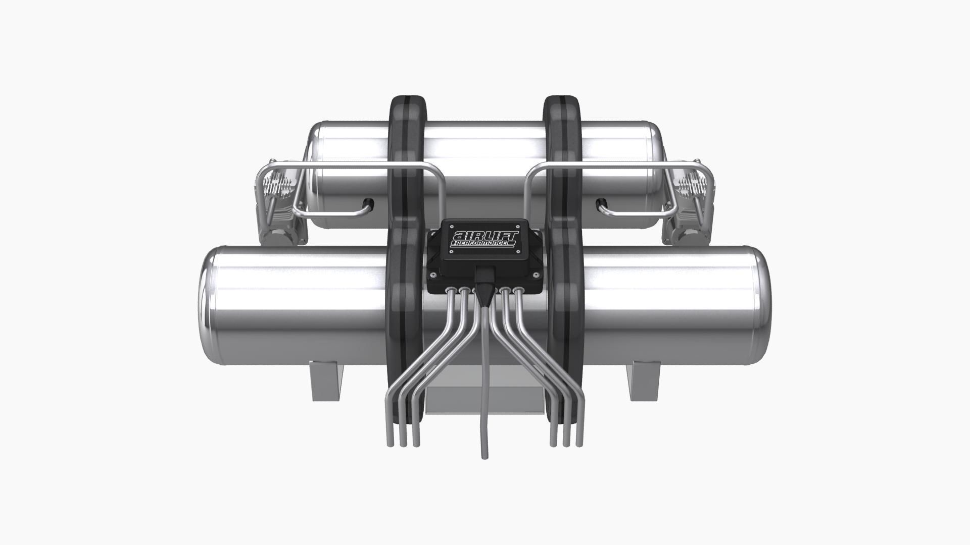 Airlift Performance air suspension kit C Low-poly 3D model_1