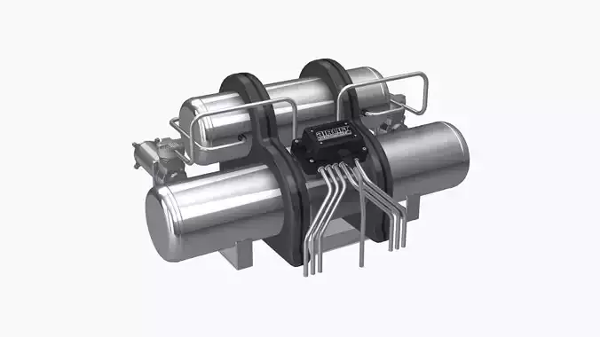 Airlift Performance air suspension kit C Low-poly 3D model