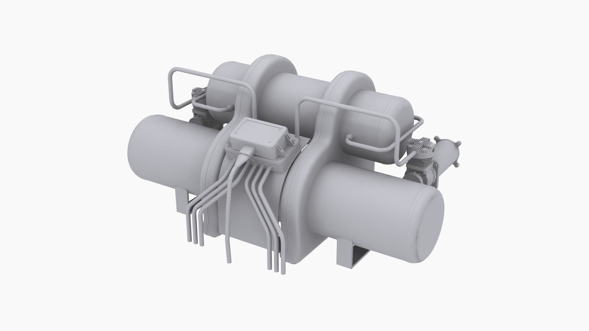 Airlift Performance air suspension kit C Low-poly 3D model_9