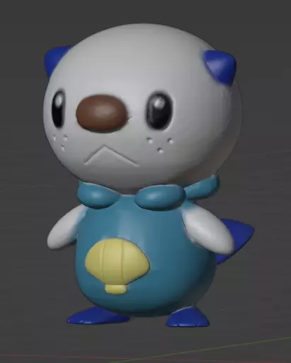 Oshawott Free 3D print model