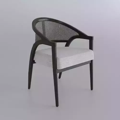 Arhaus Aimee armchair and barstool 3D model