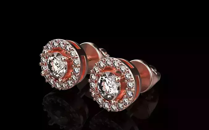 Stud transformer earring model 365