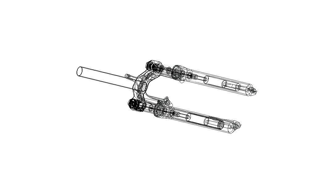 Front Suspension Fork for Bike 20 inch 3D model_21