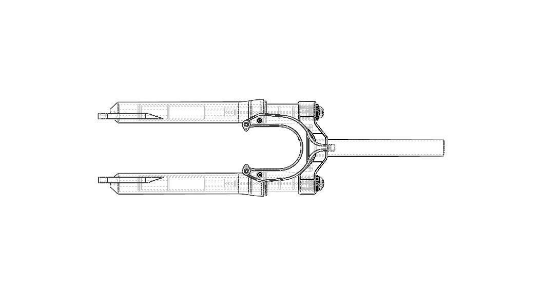 Front Suspension Fork for Bike 20 inch 3D model_5