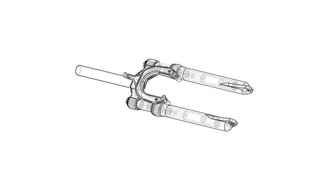 Front Suspension Fork for Bike 20 inch 3D model_20