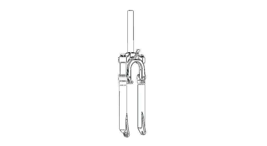 Front Suspension Fork for Bike 20 inch 3D model_22