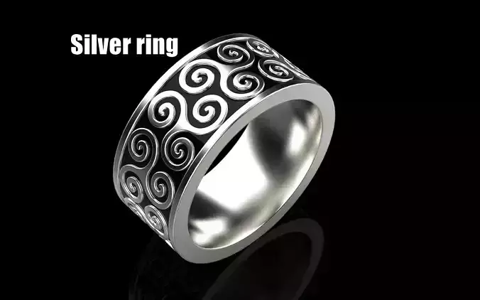 celtic knot ornament ring  3D print model