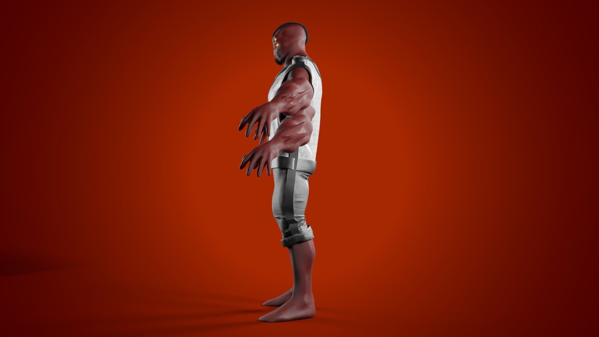 FOUR ARMS Realistic four arms from ben 10 3D model_1