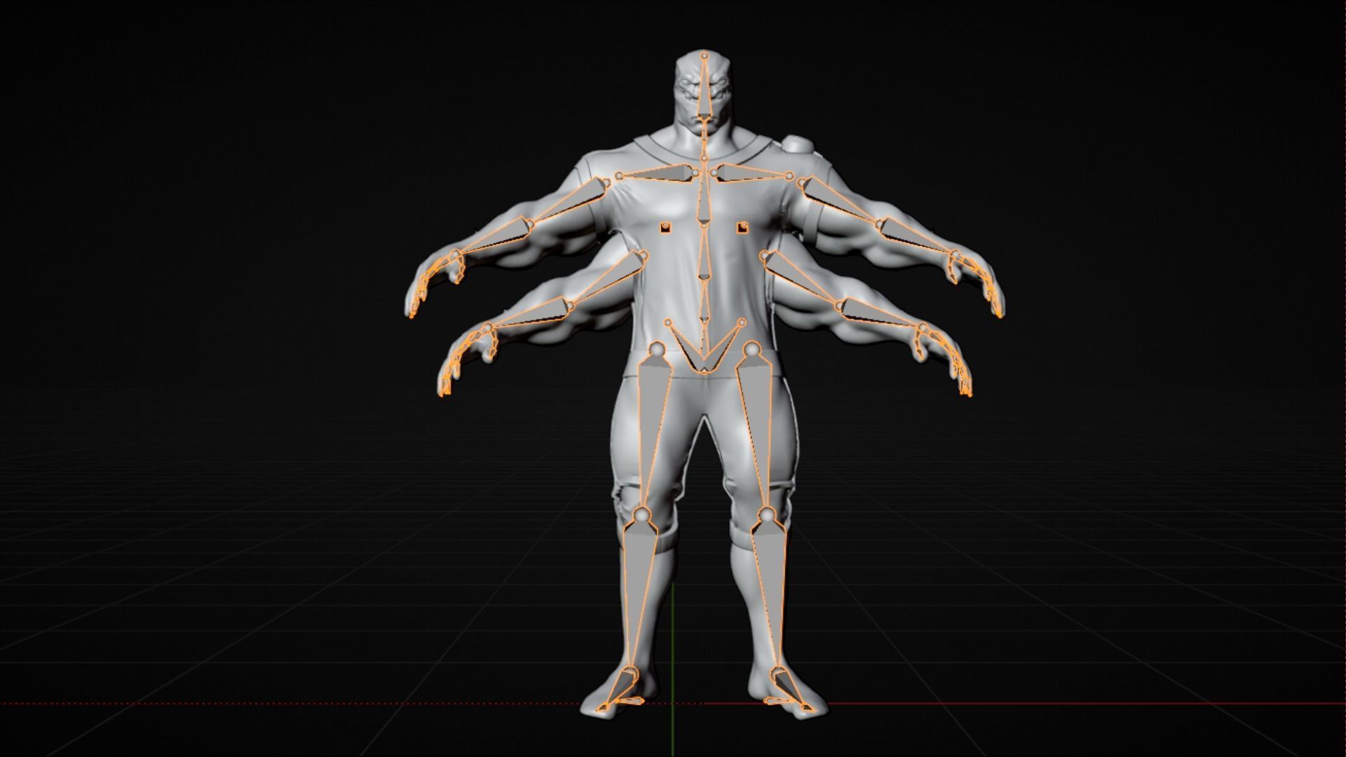 FOUR ARMS Realistic four arms from ben 10 3D model_11