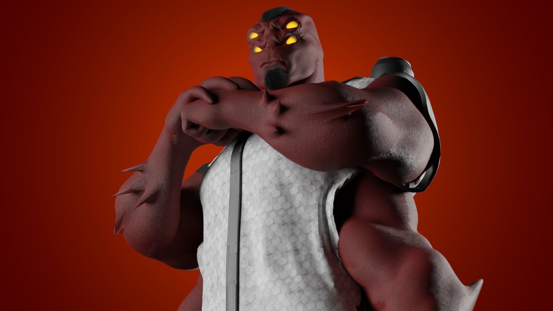 FOUR ARMS Realistic four arms from ben 10 3D model_10