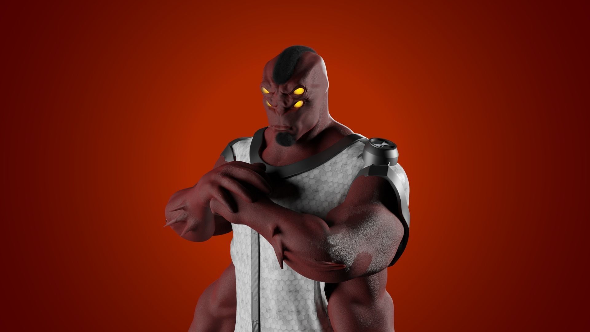 FOUR ARMS Realistic four arms from ben 10 3D model_5