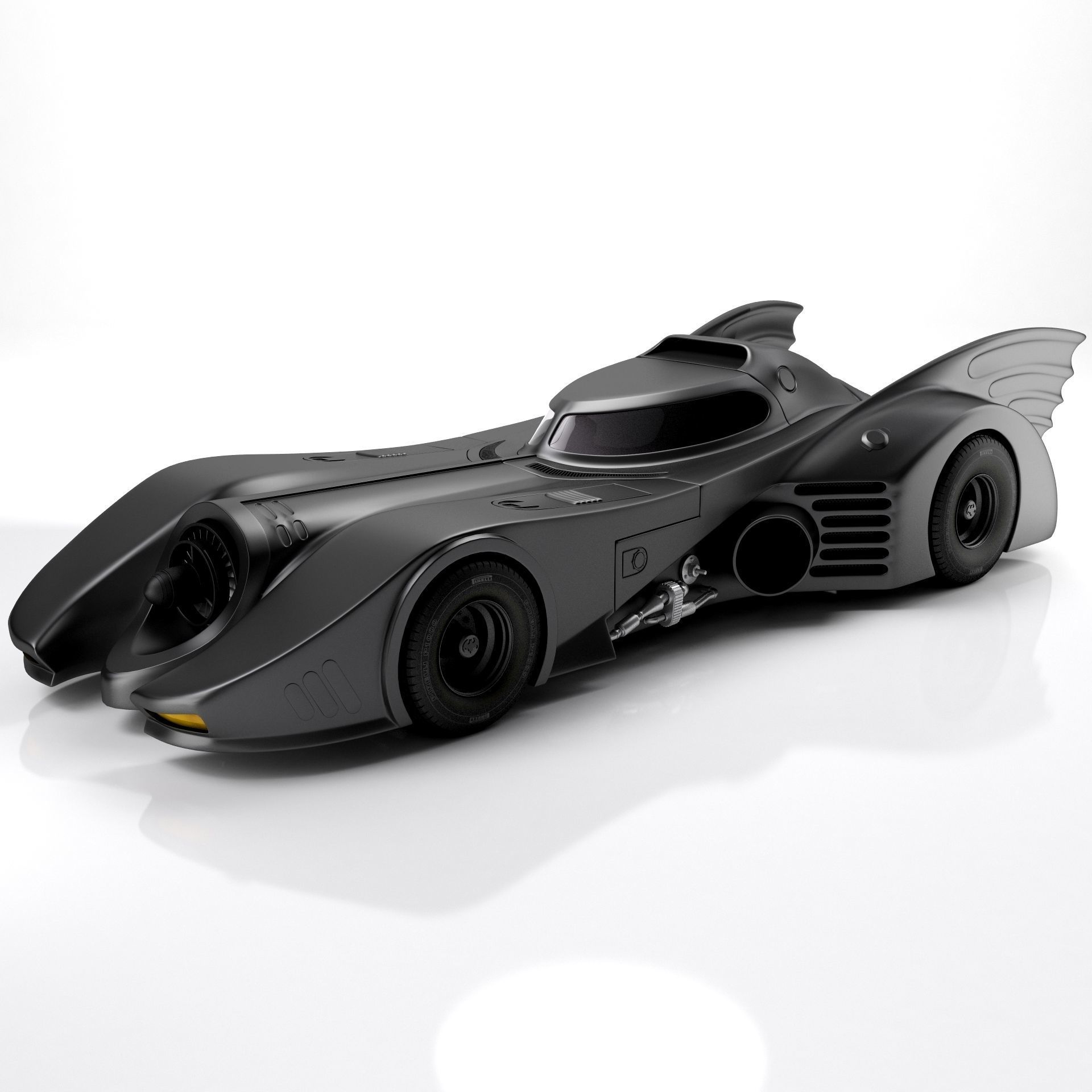 Batmobile 1989 3D model_2