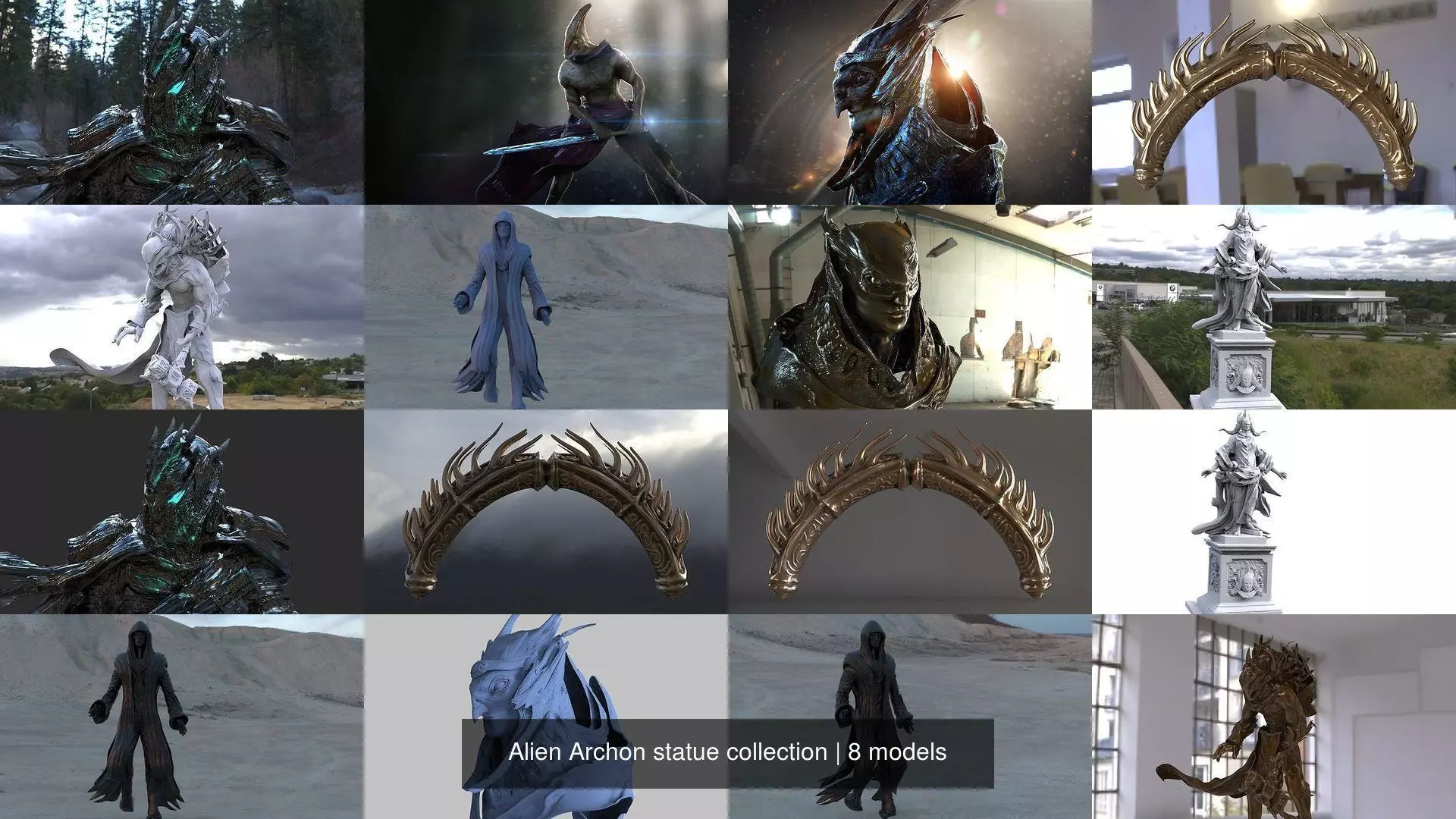 Alien Archon statue collection _0