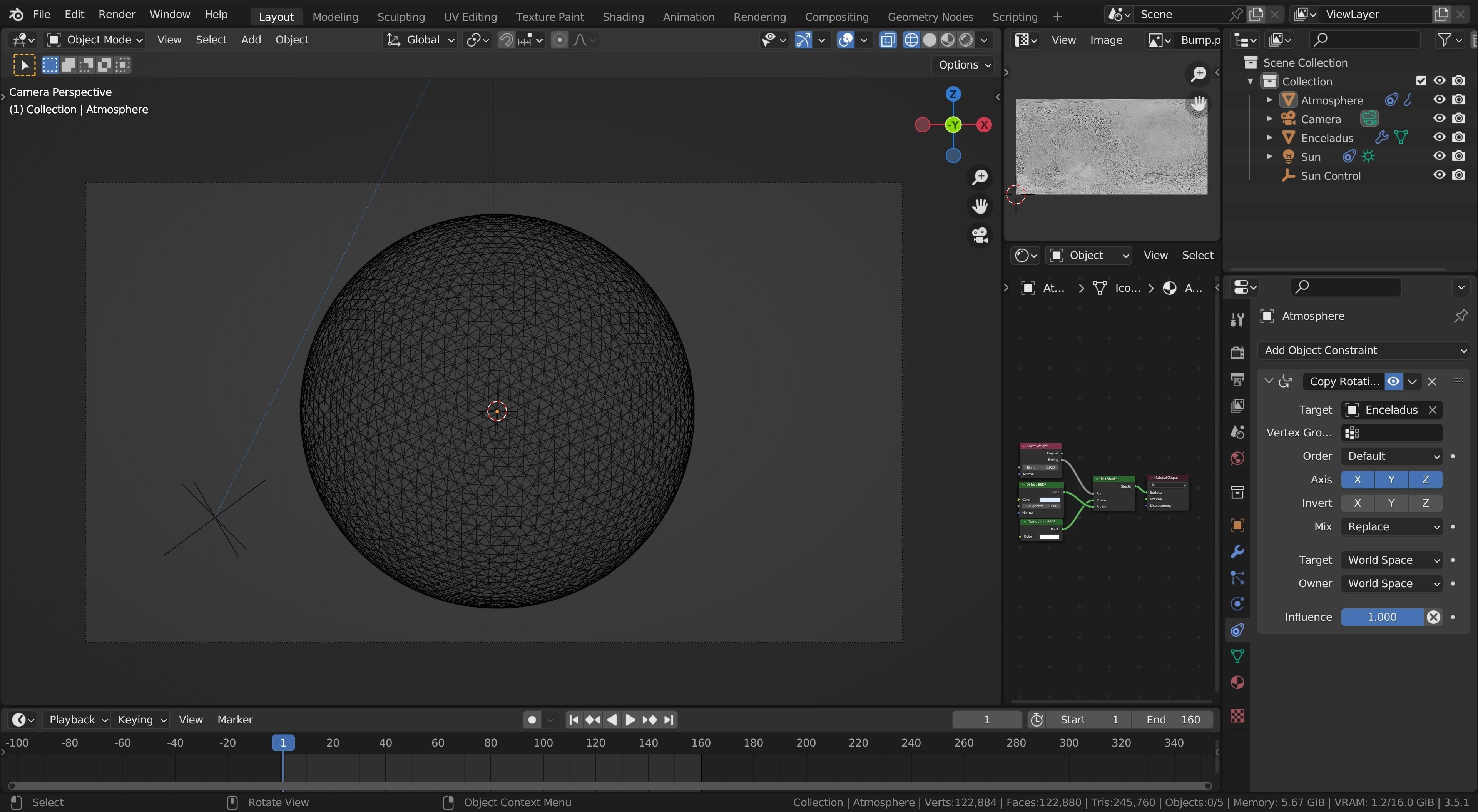 Photorealistic Enceladus Moon 16k Textures 3D model_7