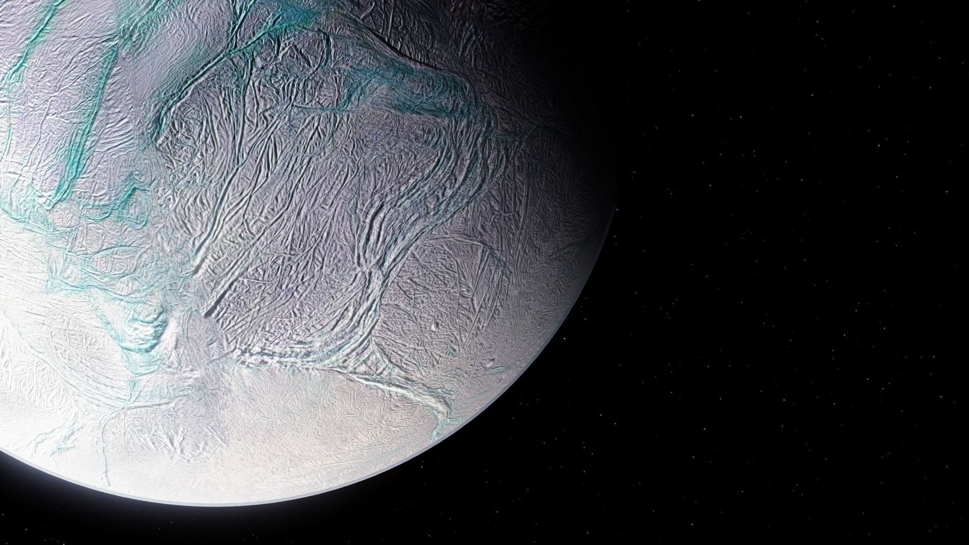 Photorealistic Enceladus Moon 16k Textures 3D model_1