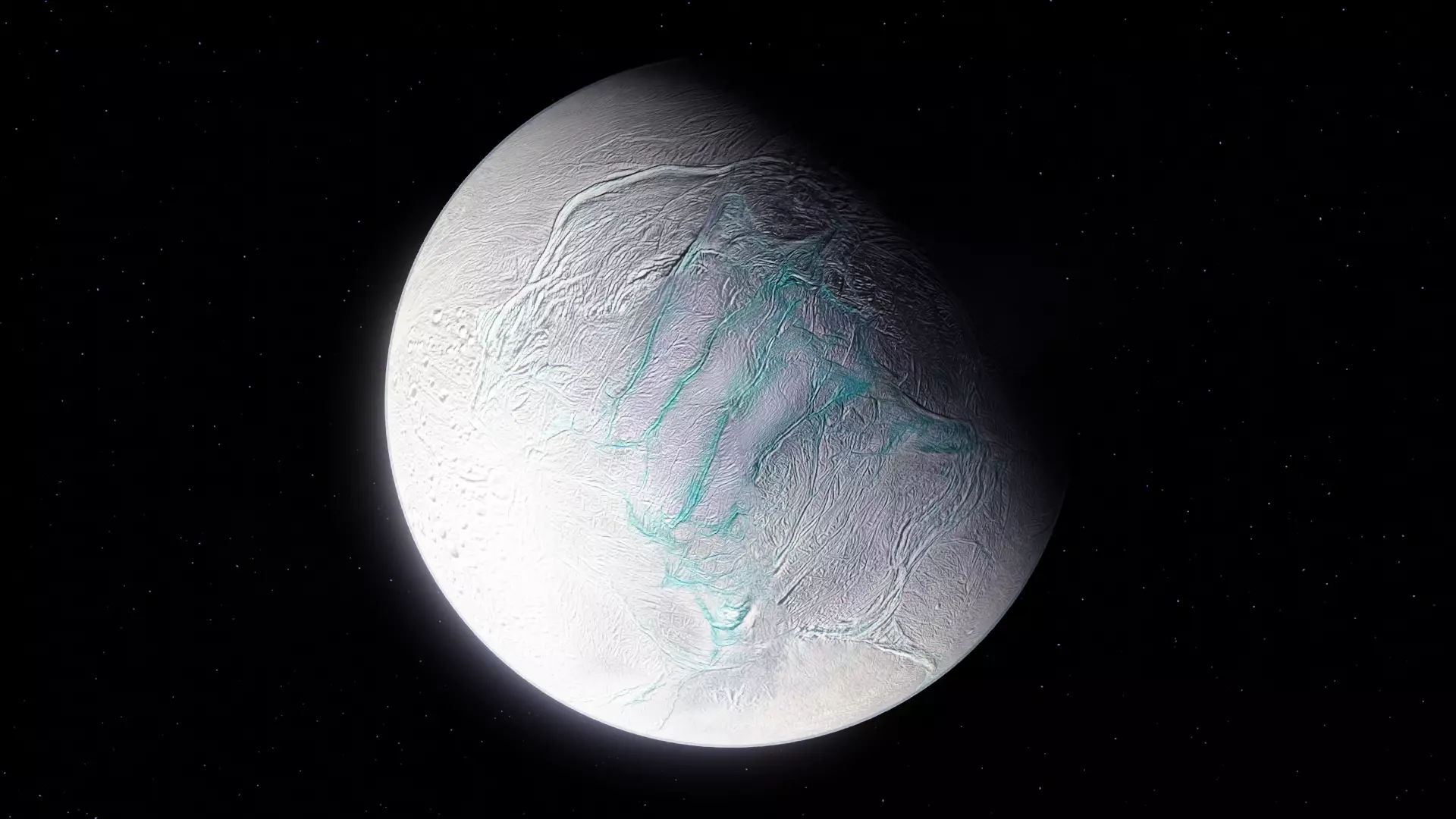 Photorealistic Enceladus Moon 16k Textures 3D model_0