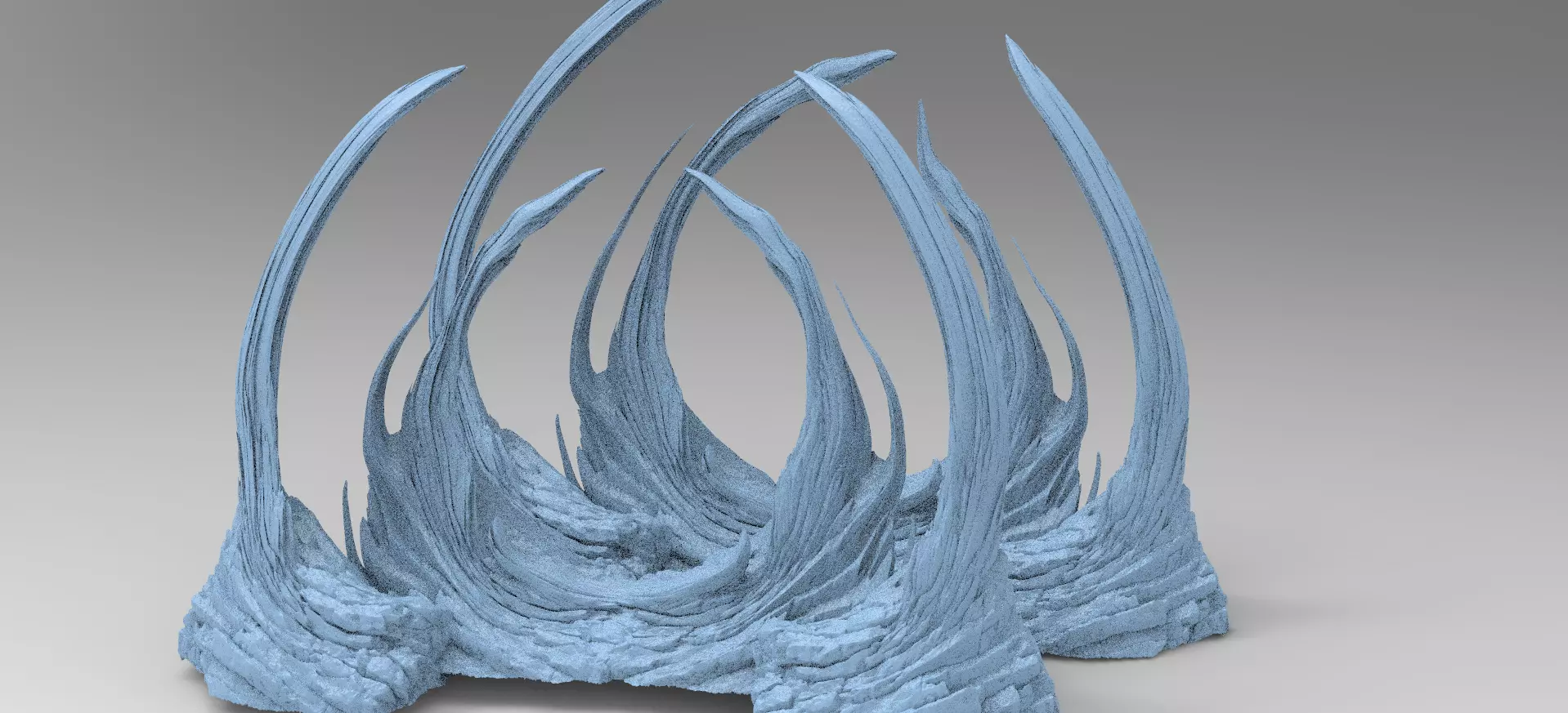 Dinosaur Raptor cliffs 2  3D model_0