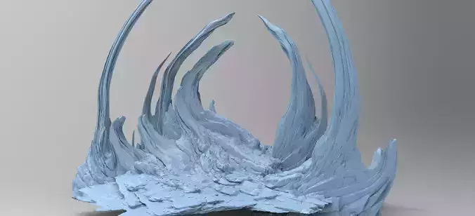 Dinosaur Raptor cliffs 4  3D model