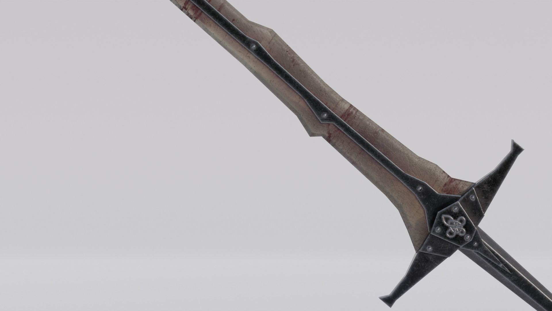 Dragon Bon Sword from Skyrim Low-poly 3D model_2