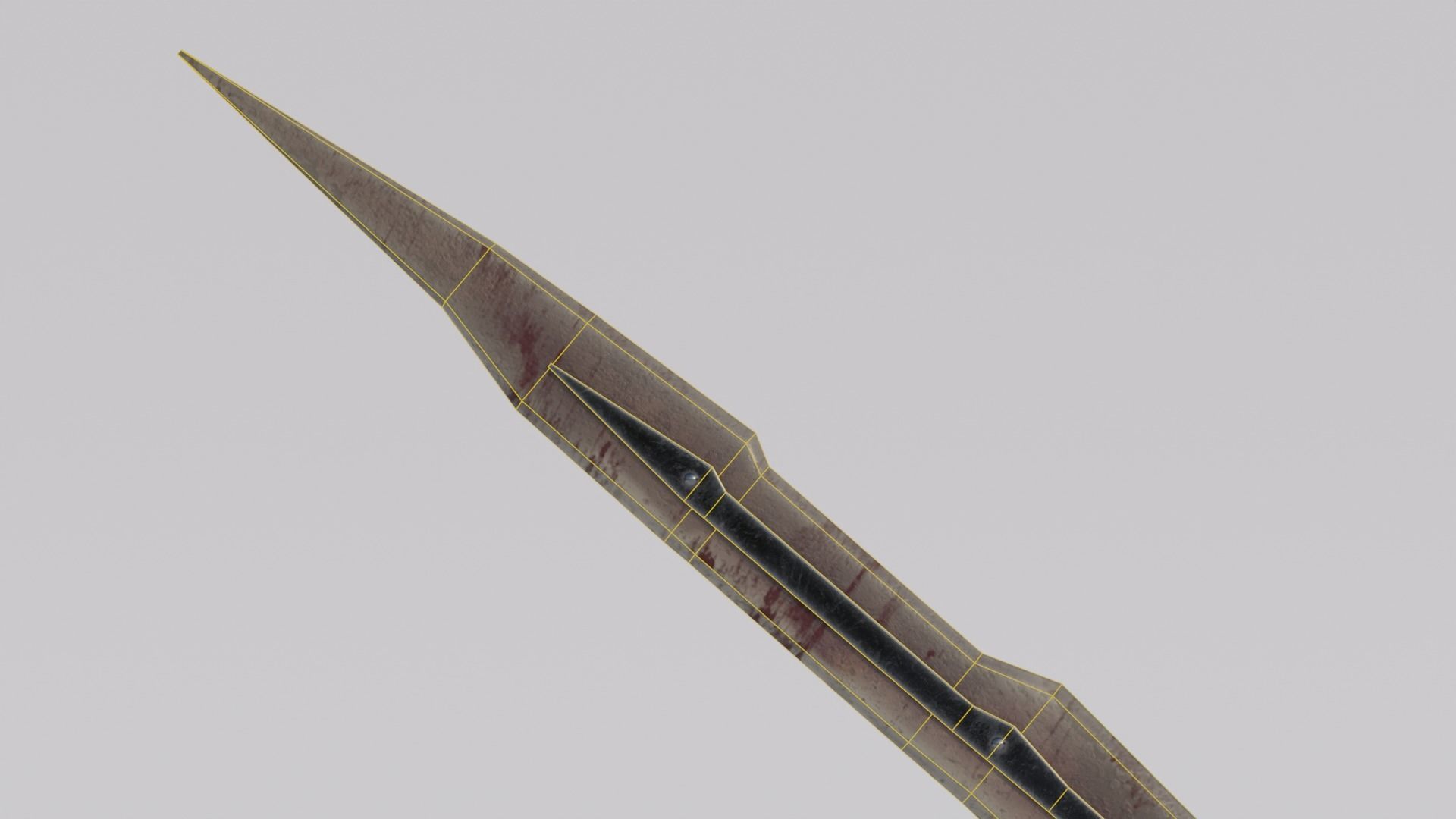 Dragon Bon Sword from Skyrim Low-poly 3D model_5