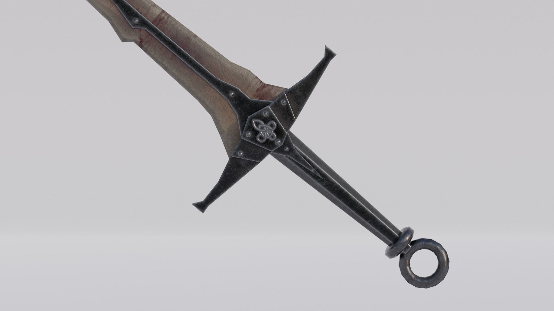 Dragon Bon Sword from Skyrim Low-poly 3D model_3