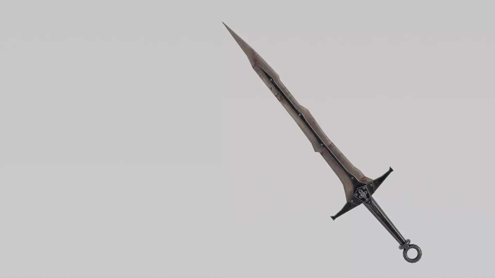 Dragon Bon Sword from Skyrim Low-poly 3D model_0