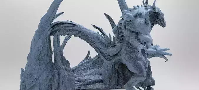 Dinosaur Cliff Mountain sculpture 1