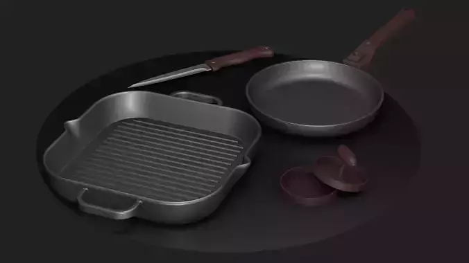 Set for cooking meat dishes