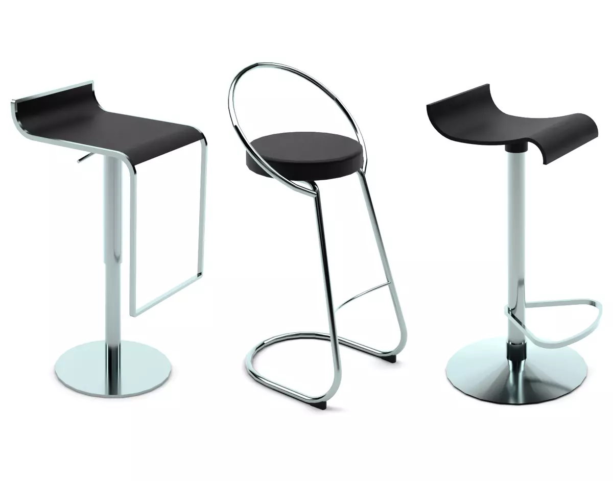 Bar stool 3D Model Collection_0