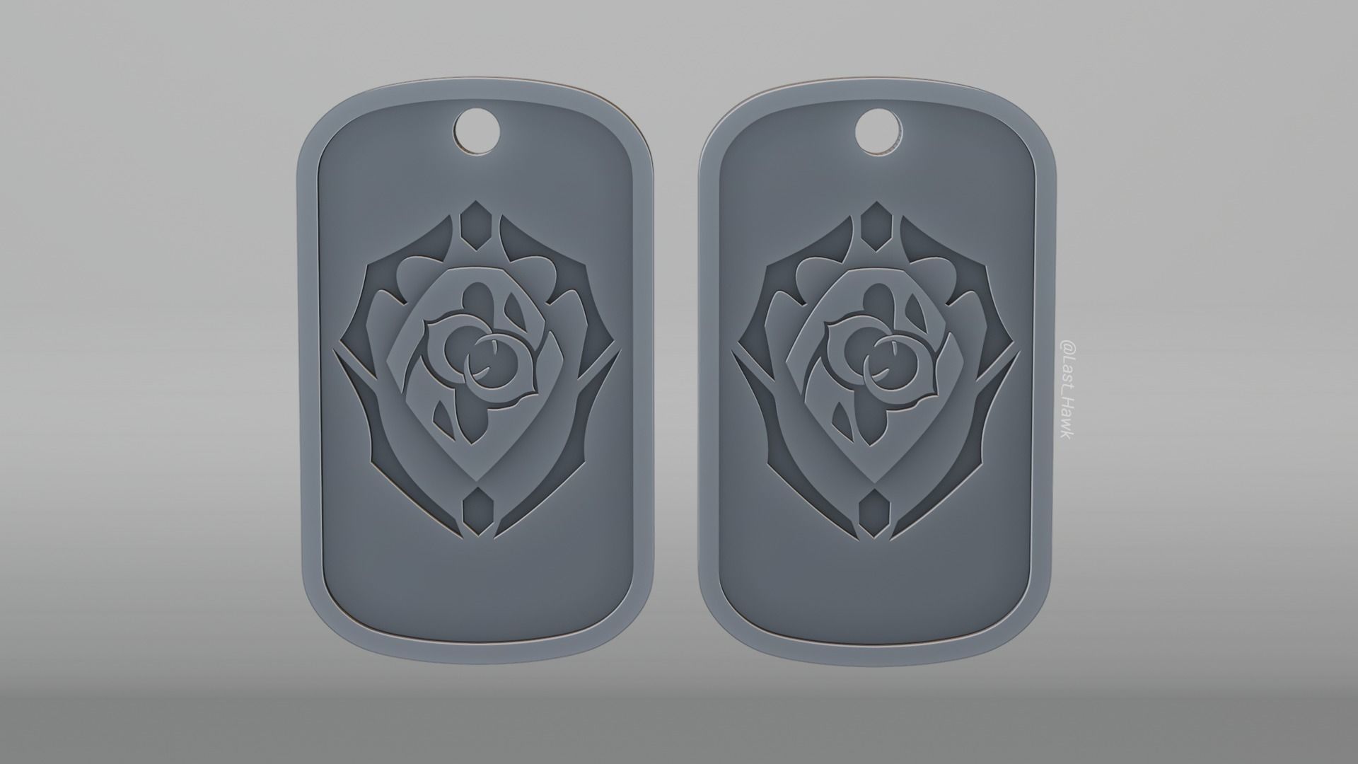Preservation dogtag Honkai Star Rail 3D print model_2