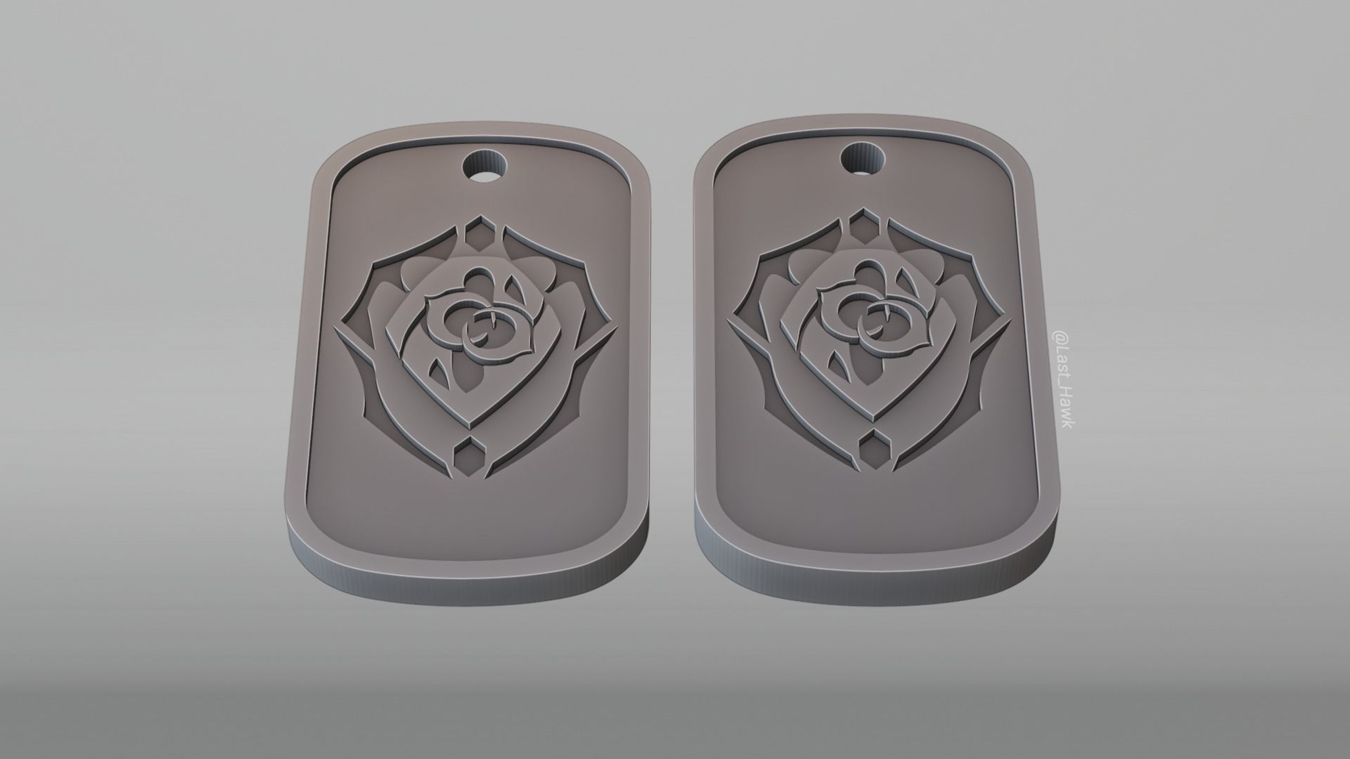 Preservation dogtag Honkai Star Rail 3D print model_7