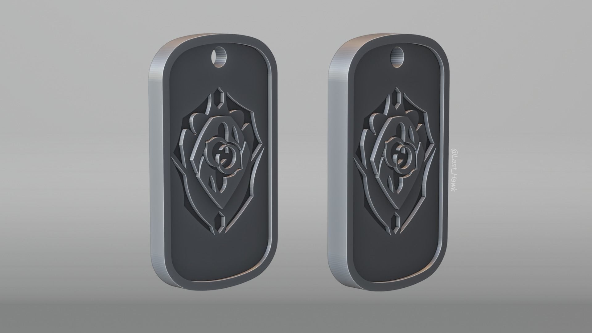 Preservation dogtag Honkai Star Rail 3D print model_3