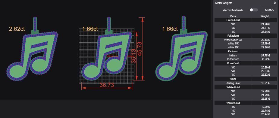 Music Note Pendants - Collection _21
