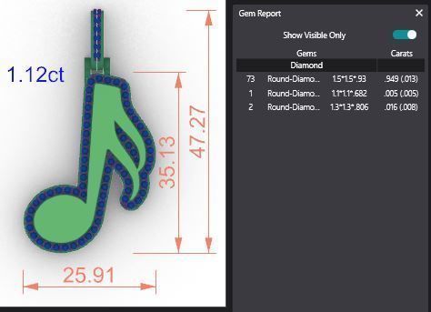 Music Note Pendants - Collection _15