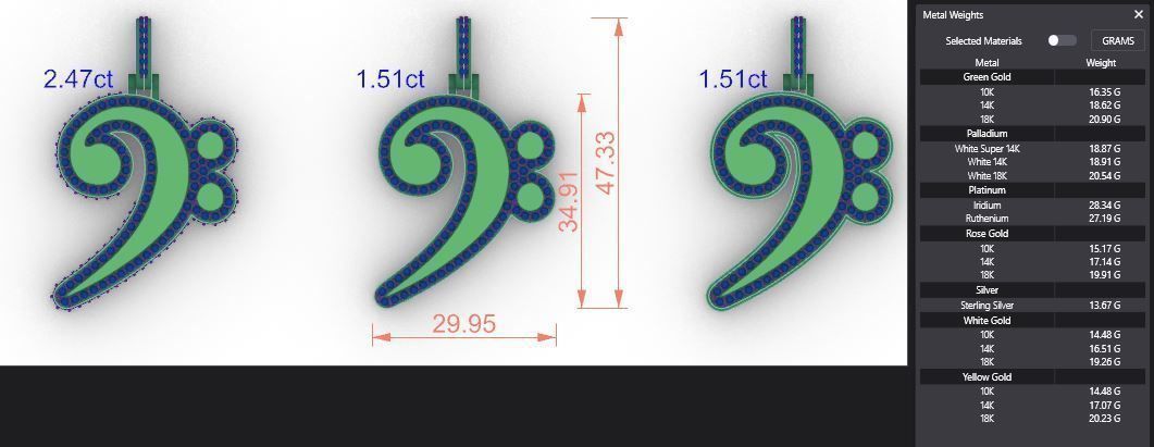 Music Note Pendants - Collection _8