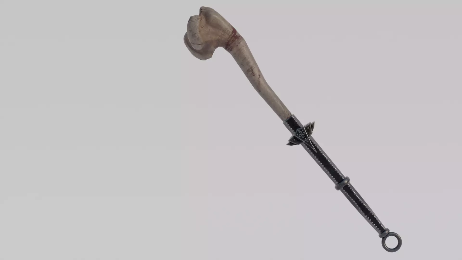 Dragon Bone Two Handed Mace from Skyrim Low-poly 3D model_0