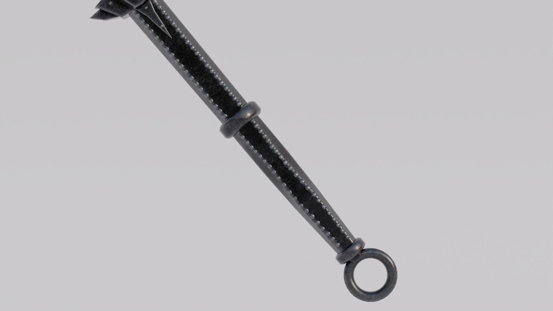 Dragon Bone Two Handed Mace from Skyrim Low-poly 3D model_3