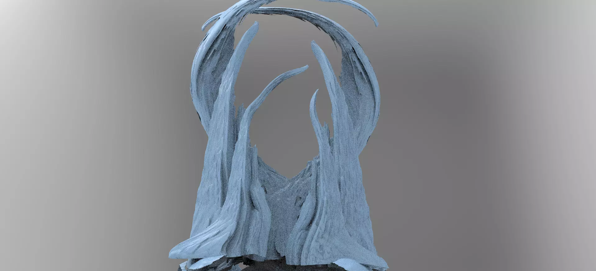 Dinosaur Spine Arch 2 3D model_0