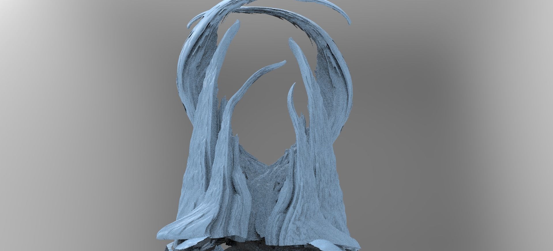 Dinosaur Spine Arch 2 3D model_1