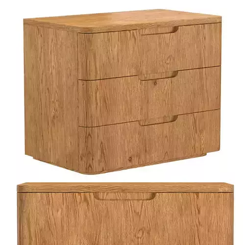 MADERO 3-DRAWER NIGHTSTAND