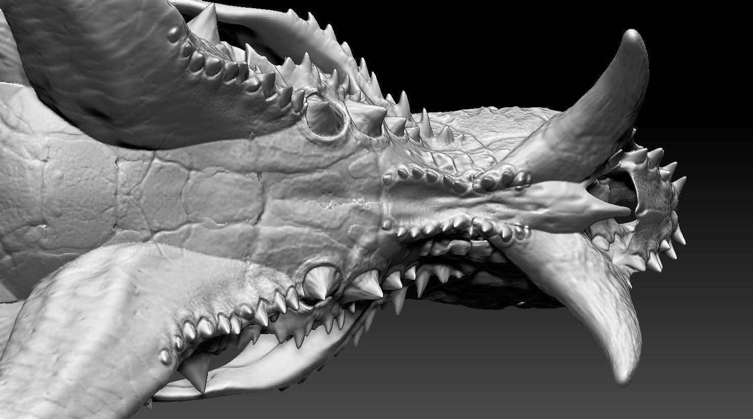 dragon skull 3D print model_6