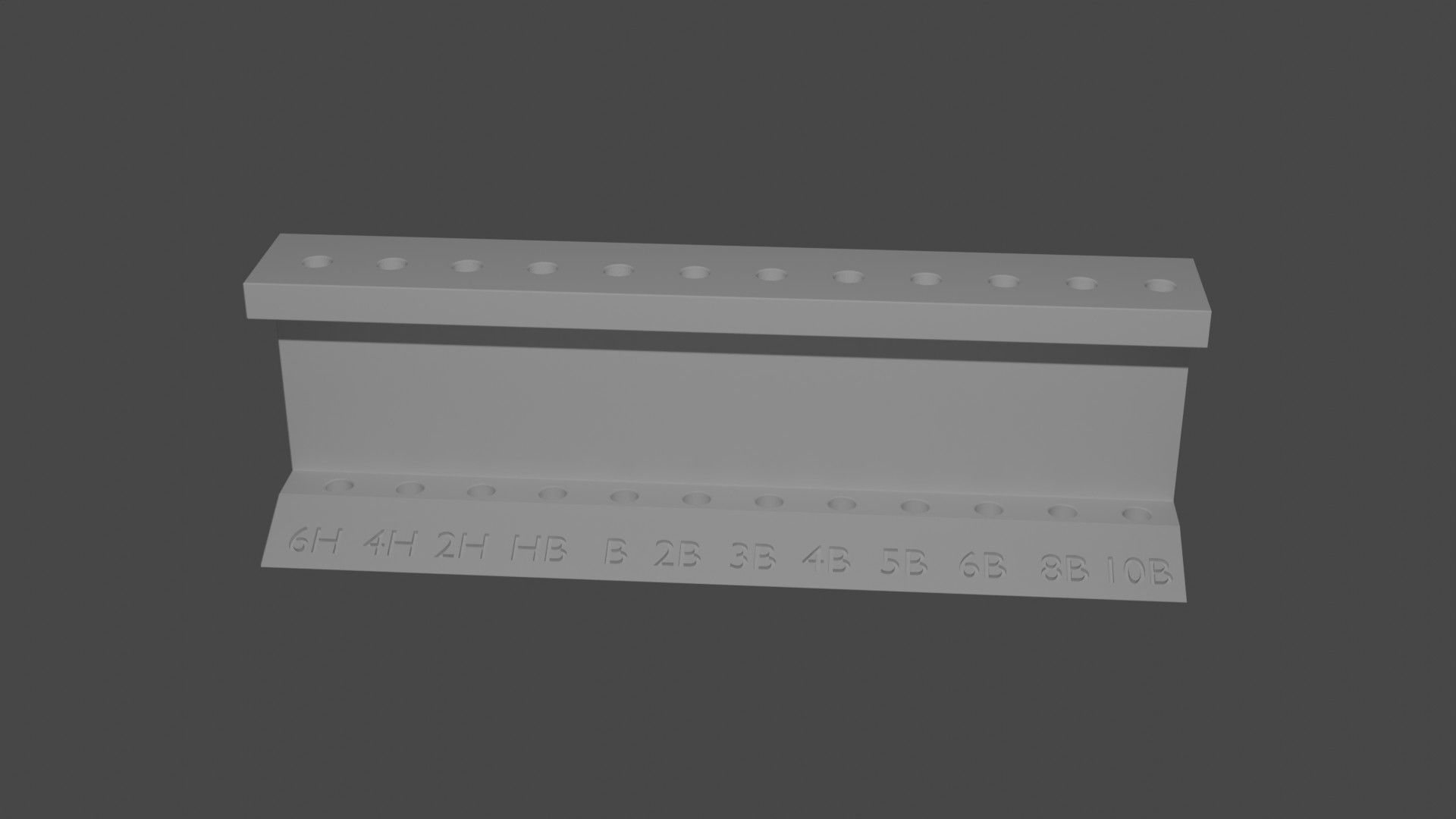 Graphite pencil set holder 3D print model_6