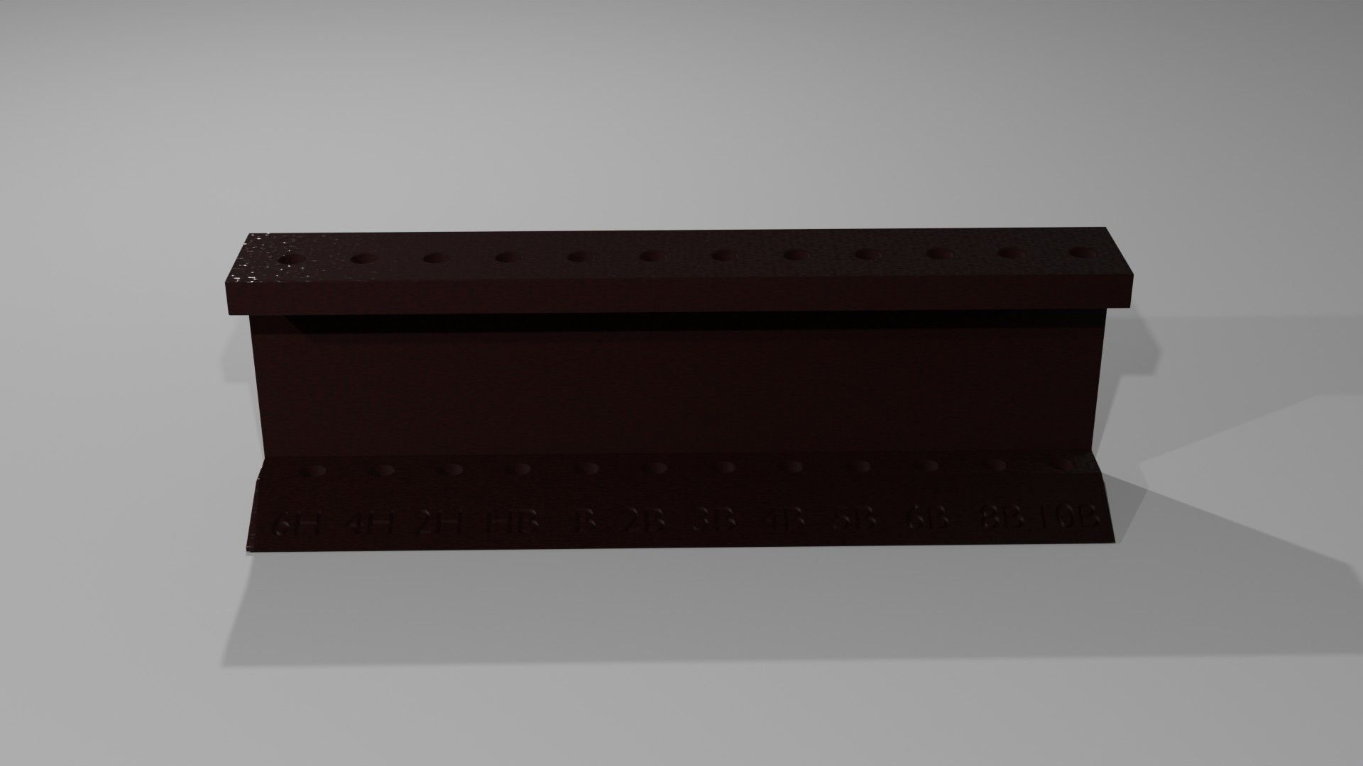 Graphite pencil set holder 3D print model_12