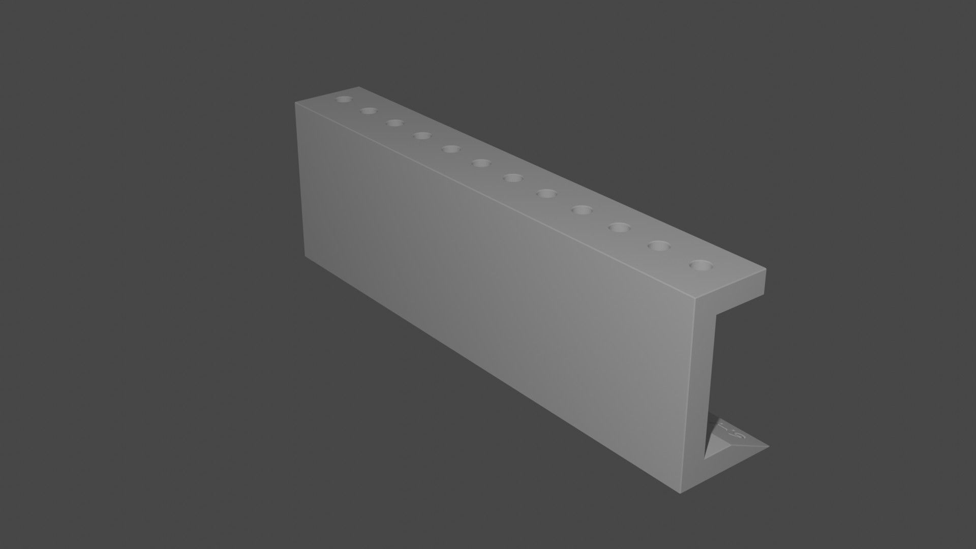 Graphite pencil set holder 3D print model_7