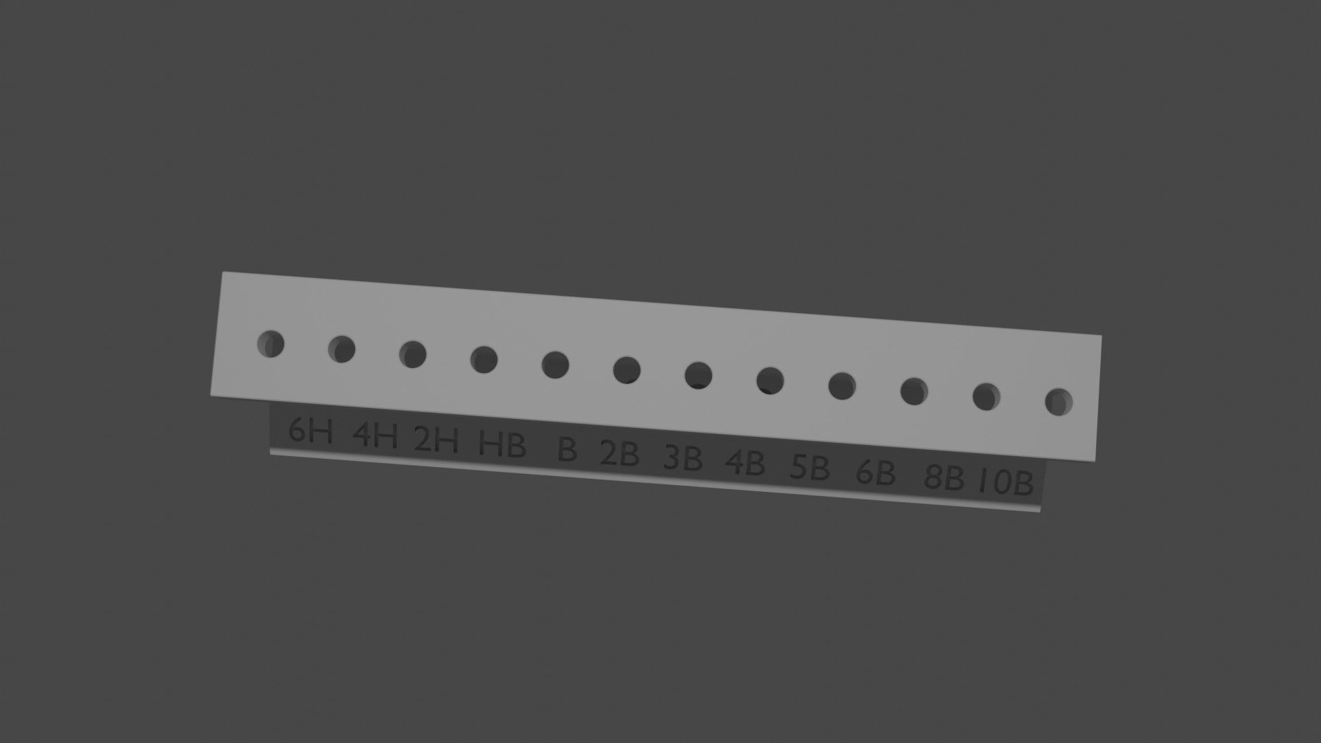 Graphite pencil set holder 3D print model_8