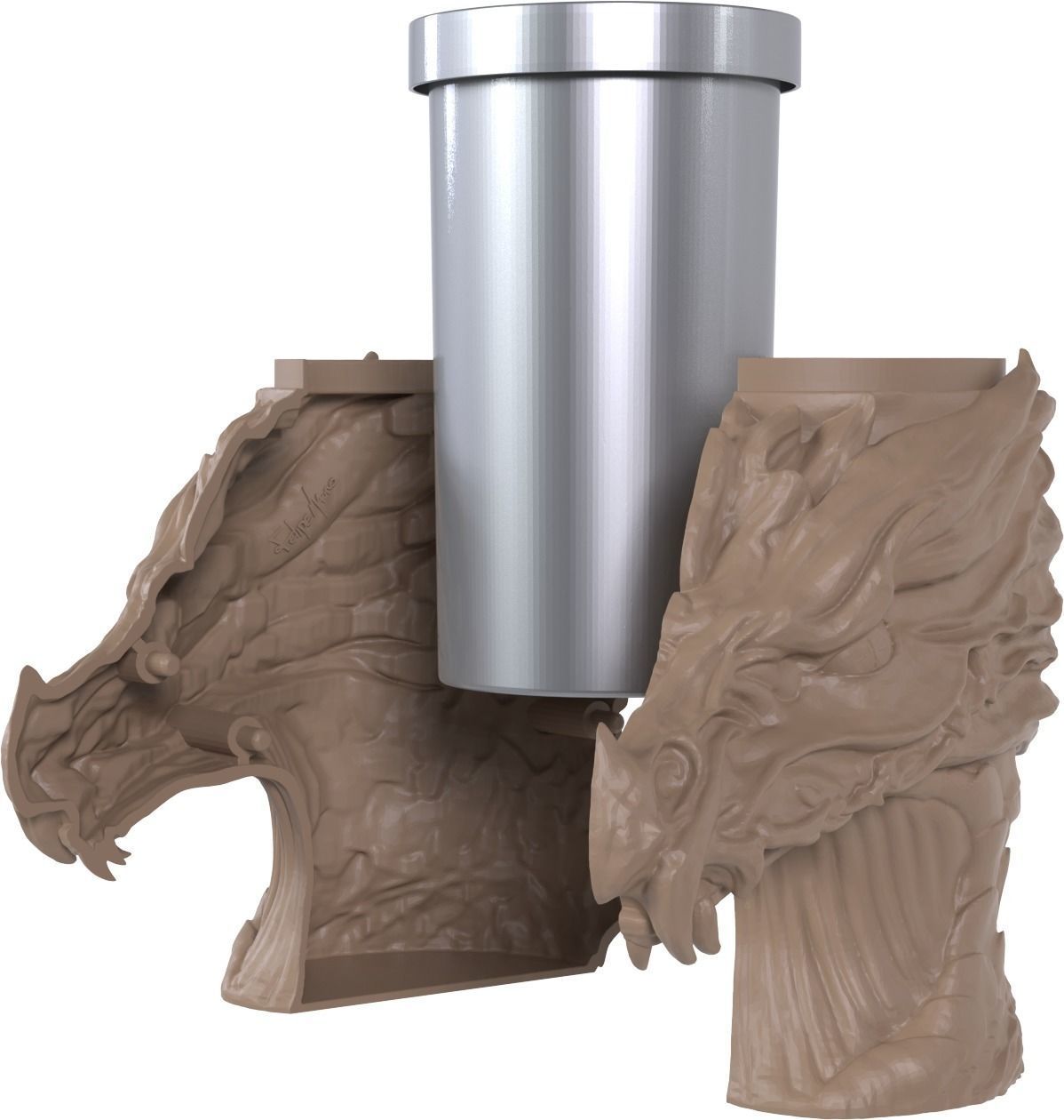 DRAGON MUG 3D print model_1