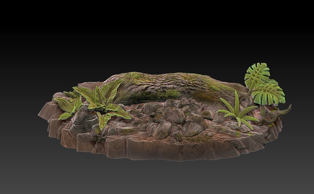 baby forest dragon 3D print model_3